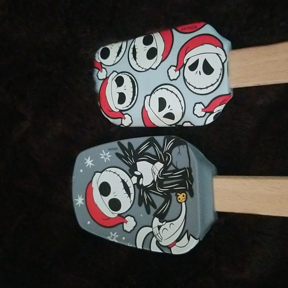 Disney Nightmare before Christmas 2pack Silicone Spatula  & spoon set New